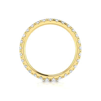 Eternity Bands Wedding Band in 14K Yellow Gold by Vlora Bridal