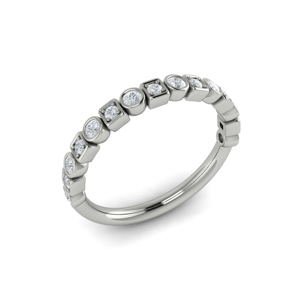 Stackable Bands Wedding Band in Platinum by Vlora Bridal