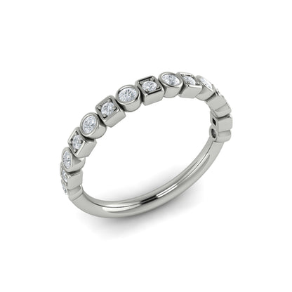 Stackable Bands Wedding Band in Platinum by Vlora Bridal