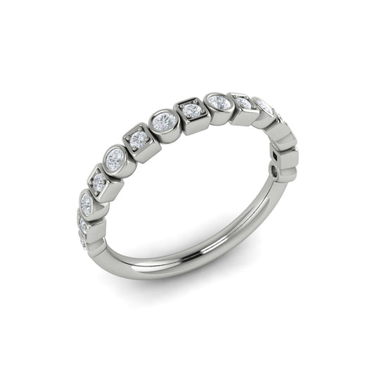 Stackable Bands Wedding Band in Platinum by Vlora Bridal