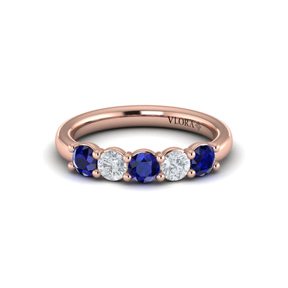 Sapphire and Diamond Band