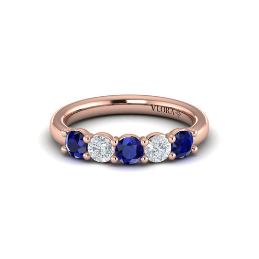 Sapphire and Diamond Band