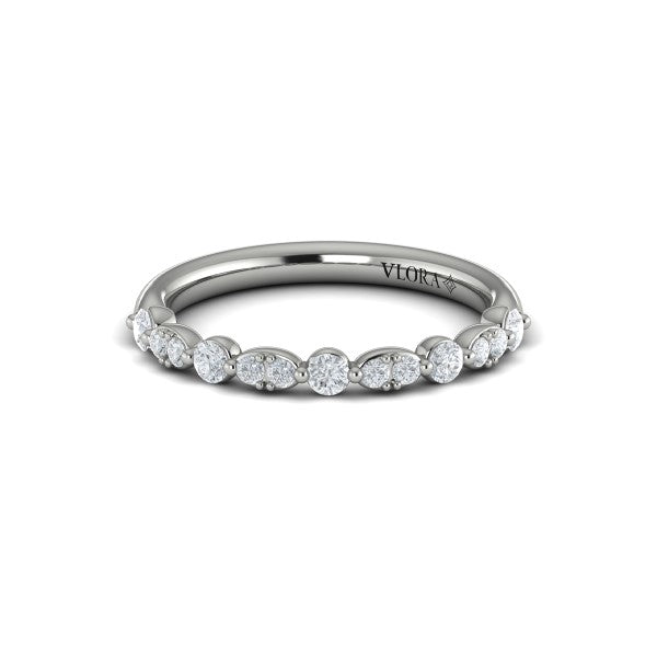 Stackable Bands Wedding Band in Platinum by Vlora Bridal
