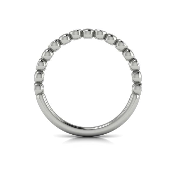 Stackable Bands Wedding Band in Platinum by Vlora Bridal