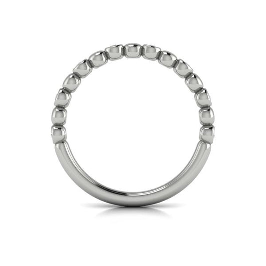 Stackable Bands Wedding Band in Platinum by Vlora Bridal