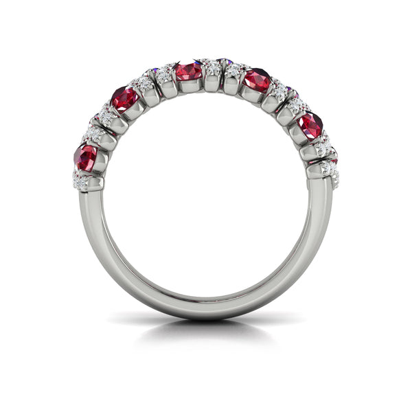 Multi Diamond and Ruby Statement Ring