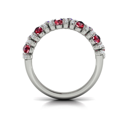 Multi Diamond and Ruby Statement Ring