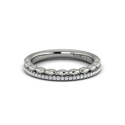 Stackables Wedding Band in Platinum by Vlora Bridal