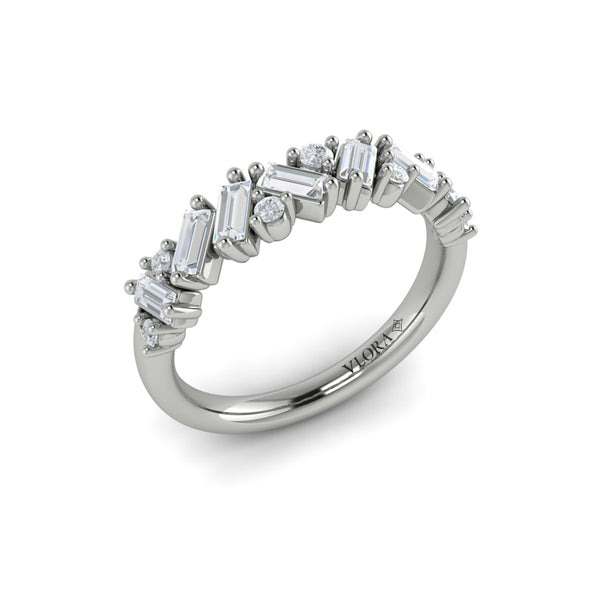 Multi Baguette and Round Diamond Ring