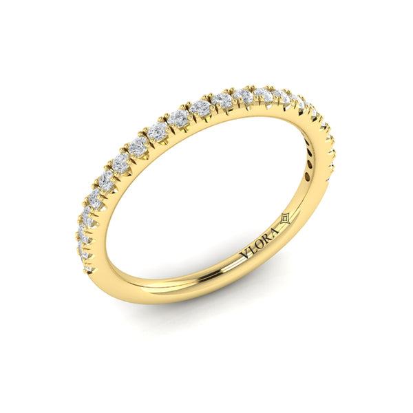 Matching Bands Wedding Band in 14K Yellow Gold by Vlora Bridal