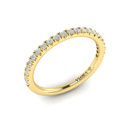 Matching Bands Wedding Band in 14K Yellow Gold by Vlora Bridal
