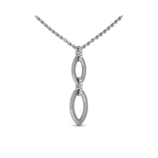 Double Drop Link Necklace