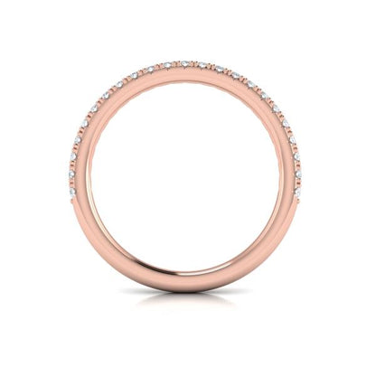 Matching Bands Wedding Band in 14K Rose Gold by Vlora Bridal