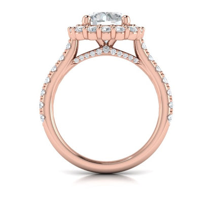 Bloom Halo Round Engagement Ring