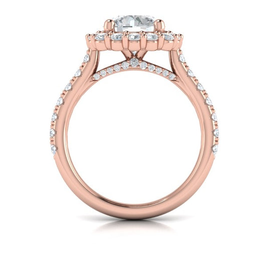 Bloom Halo Round Engagement Ring