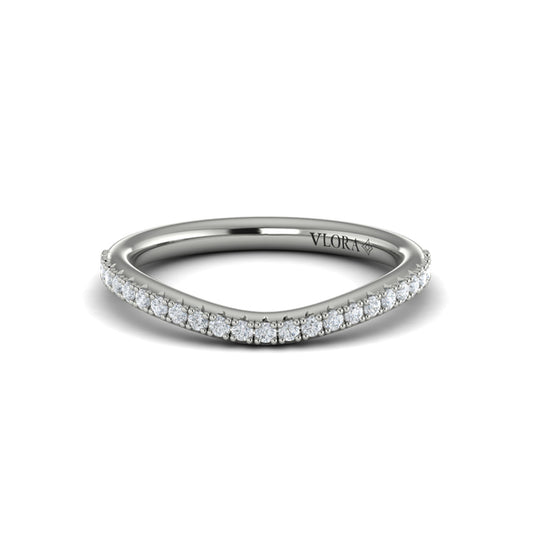 Matching Bands Wedding Band in Platinum by Vlora Bridal