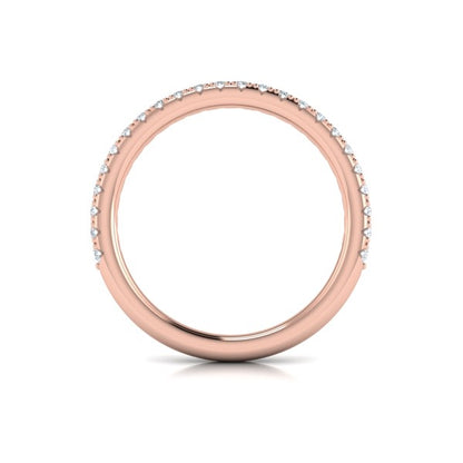 Matching Bands Wedding Band in 14K Rose Gold by Vlora Bridal