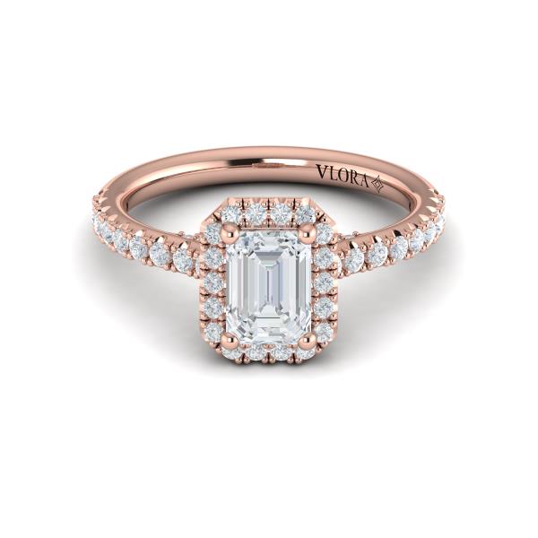 Timeless Halo Emerald Cut Engagement Ring