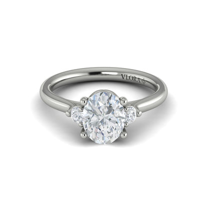 Crown Set Diamond Solitaire Engagement Ring