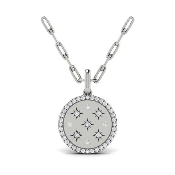 Star Diamonds and Diamond Pendant Necklace