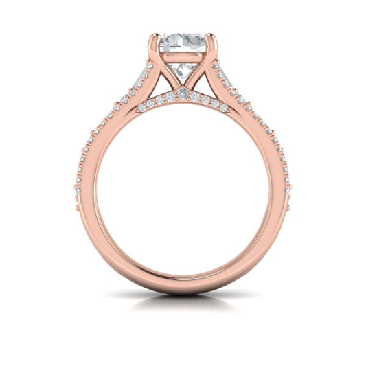 Extravagant Round Engagement Ring