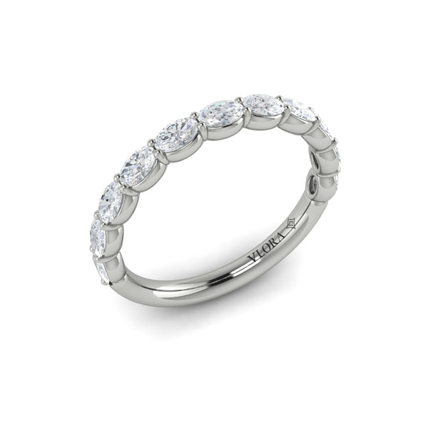 Matching Band for Graceful Round Diamond Engagement Ring