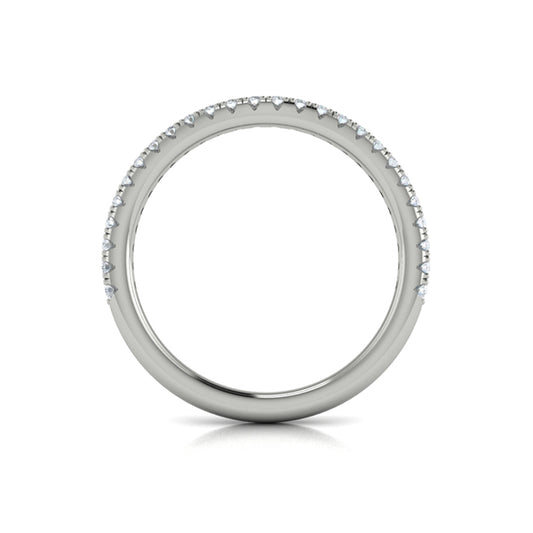 Matching Band for Double Halo Pavé Round Engagement Ring