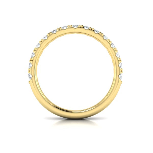 Matching Band for Timeless Cathedral Engagement Ring with Hidden Halo