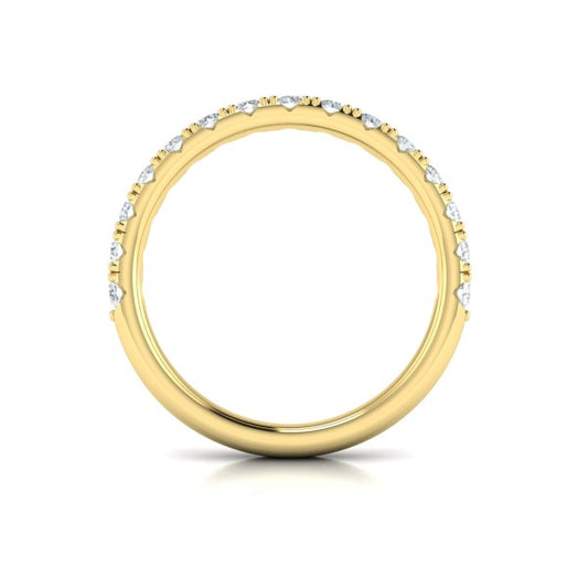 Matching Band for Timeless Cathedral Engagement Ring with Hidden Halo