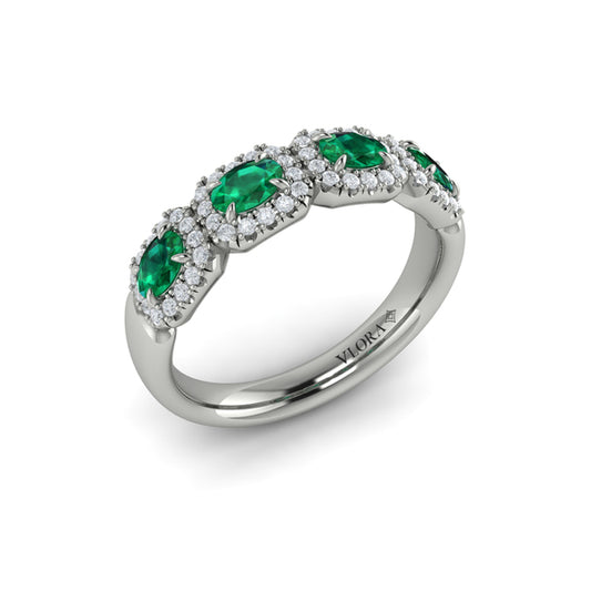 Diamond and Emerald Statement Ring