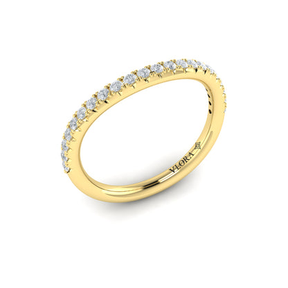 Matching Band for Entwined Round Diamond Engagement Ring