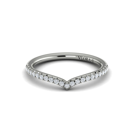 Contour Bands Wedding Band in Platinum by Vlora Bridal