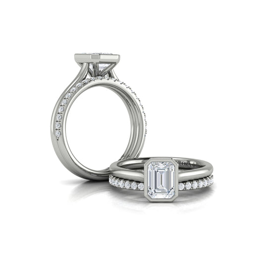 Matching Bands Wedding Band in Platinum by Vlora Bridal