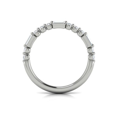 Stackable Bands Wedding Band in Platinum by Vlora Bridal