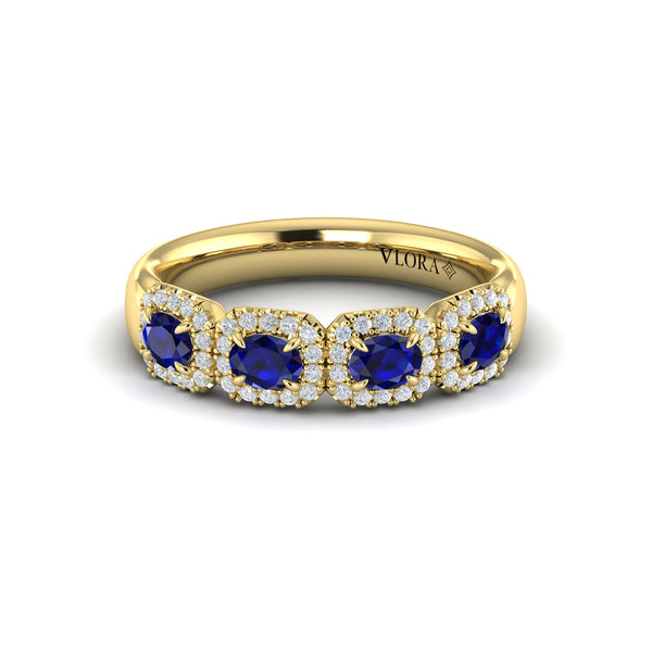 Diamond and Sapphire Statement Ring