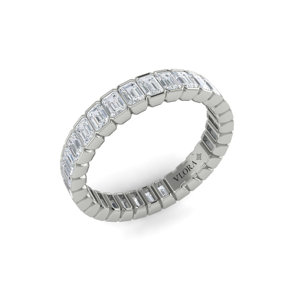 Eternity Bands Wedding Band in Platinum by Vlora Bridal