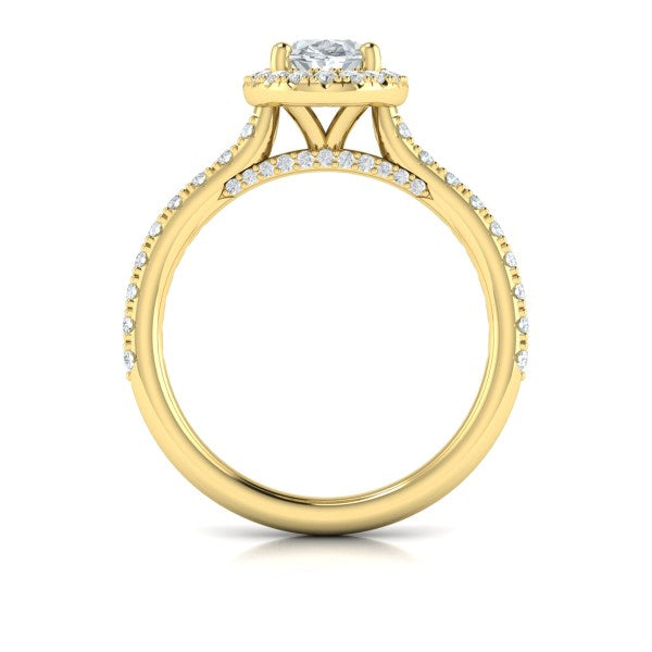 Timeless Oval Halo Engagement Ring