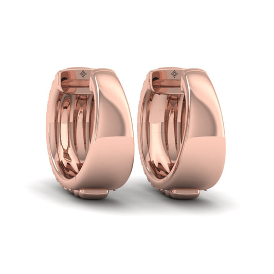 Fluted Huggie Earrings