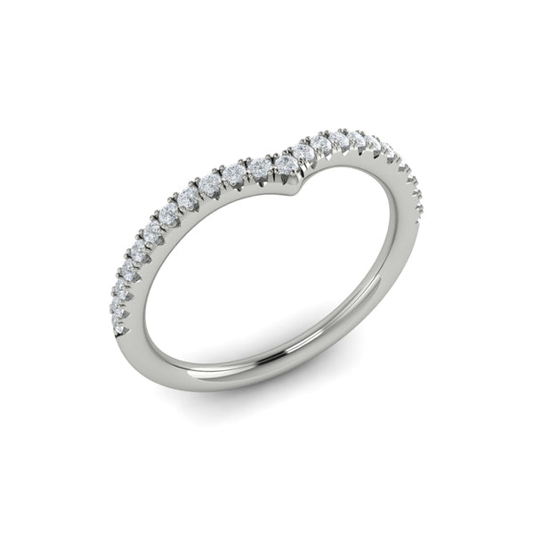 Contour Bands Wedding Band in Platinum by Vlora Bridal