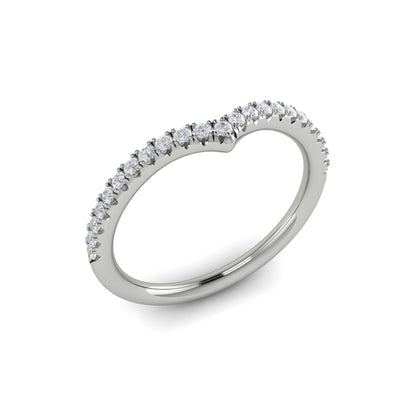 Contour Bands Wedding Band in Platinum by Vlora Bridal