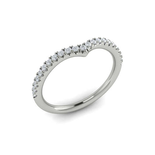 Contour Bands Wedding Band in Platinum by Vlora Bridal