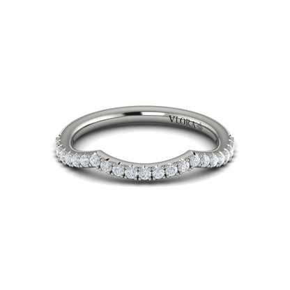 Matching Band for Entwined Solitaire Engagement Ring with Hidden Halo