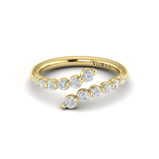 Diamond  Open Wrap Ring