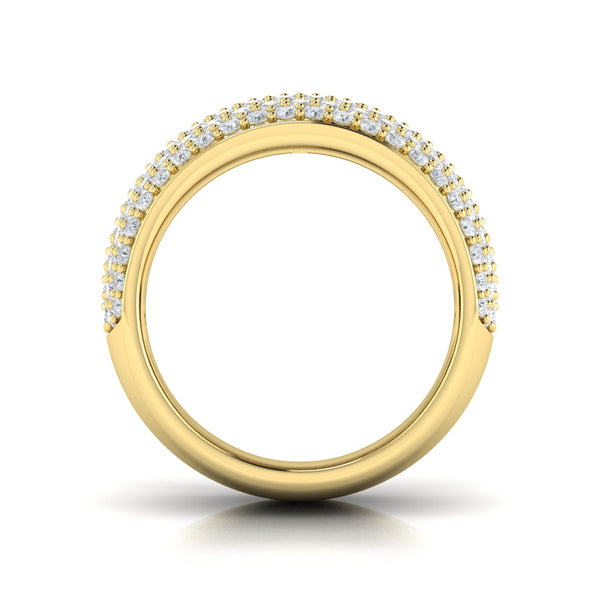 Diamond Multi-Row Statement Ring