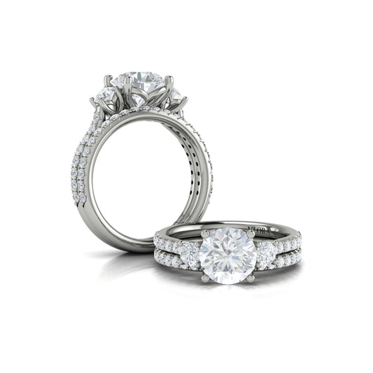 Matching Bands Wedding Band in Platinum by Vlora Bridal