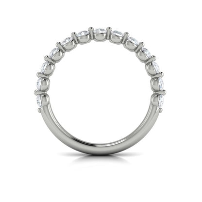 Matching Bands Wedding Band in 14K White Gold by Vlora Bridal