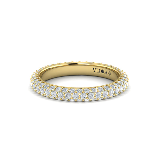 Rounded Pave Eternity Ring
