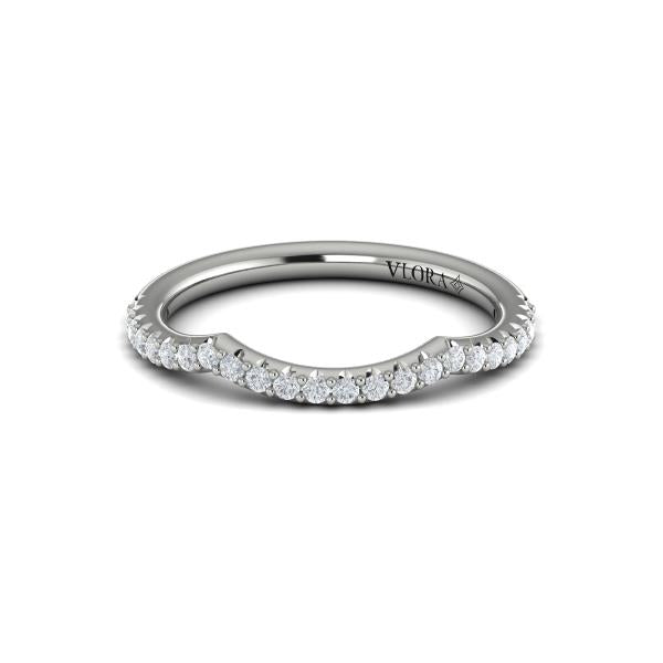 Woven Pave Matching Wedding Band