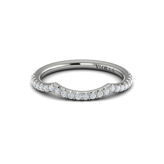 Woven Pave Matching Wedding Band