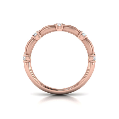 Double Cascade Ring with Satin Finish